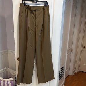 Zara Brown Wide-Leg Trousers